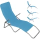 Image 3 for Крісло-шезлонг Jumi розкладний блакитний
