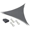 Тент-вітрило Jumi Garden сонцезахисний 3,6 х 3,6 х 3,6 м сірий