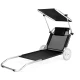 Image 3 for Шезлонг лежак Outtec Sun з дашком чорний
