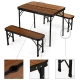 Image 4 for Стол туристический раскладной Outtec + 2 скамейки коричневый
