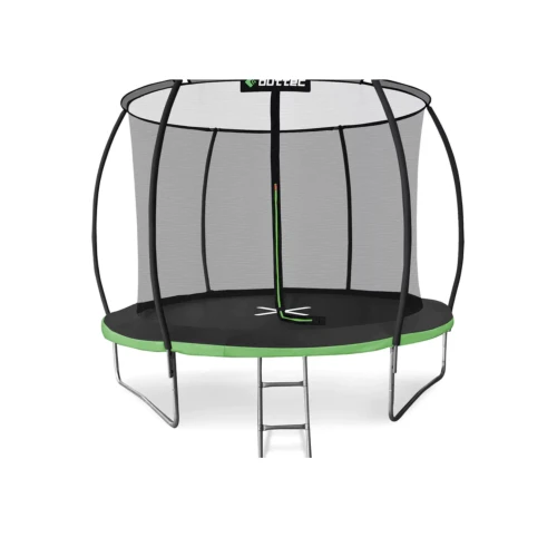 Батут Outtec Premium 12ft (374см) чорно-зелений з внутрішньою сіткою