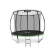Батут Outtec Premium 8ft (252см) черно-зеленый с внутренней сеткой