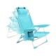 Image 2 for Пляжное кресло-лежак Outtec раскладное с подголовником бирюза