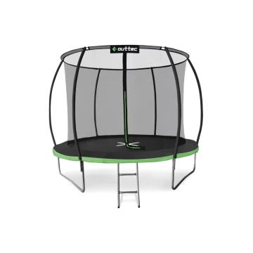 Батут Outtec Premium 10ft (312см) черно-зеленый с внутренней сеткой