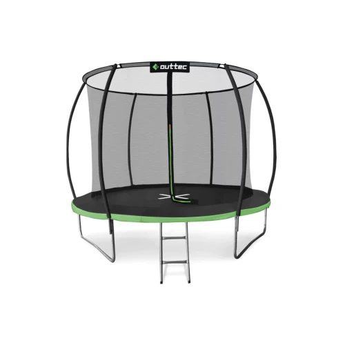 Батут Outtec Premium 10ft (312см) черно-зеленый с внутренней сеткой