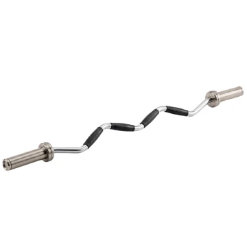 Гриф олимпийский W-образный York Fitness 135см (50мм) с резиновыми рукоятками Гриф олимпийский W-образный York Fitness 135см (50мм) с резиновыми рукоятками