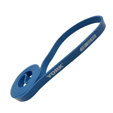 Резинка для фитнеса York 10-20кг - 2080x19x4,5 мм, голубой