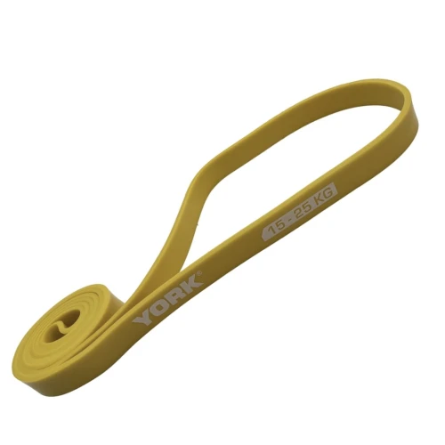 Резинка для фитнеса York 15-25 кг - 2080x22x4,5 мм, желтый