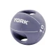Мяч медбол 10кг York Fitness с двумя ручками фиолетовый