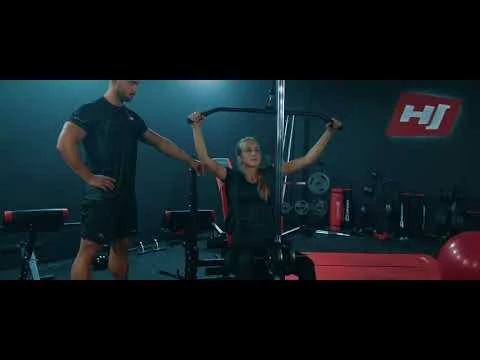 youtube video 1 Мат для фітнесу та йоги з отворами Hop-Sport HS-N015GM 1,5 см червоний
