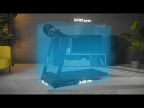 youtube video 1 Бігова доріжка Hop-Sport HS-1000LB Wind червоний