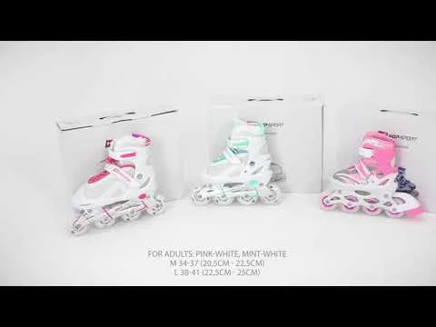 youtube video 1 Роликовые коньки 3в1 Hop-Sport HS-8101 Speed M (размер) синие