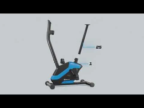 youtube video 1 Велотренажер Hop-Sport HS-045H Eos синій