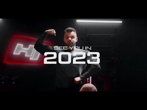 youtube video 2 Силиконовый массажный двойной мяч 63 мм Hop-Sport HS-S063DMB фиолетовый