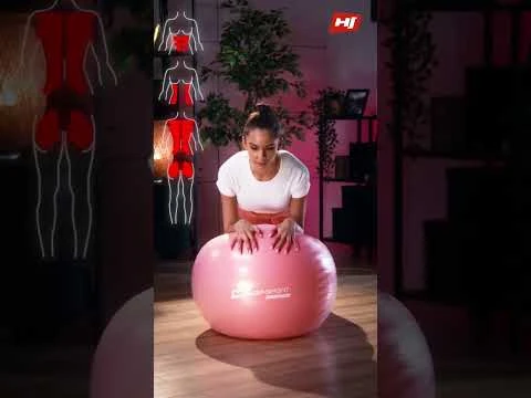 youtube video 1 Фитбол Hop-Sport 75см розовый + насос 2020