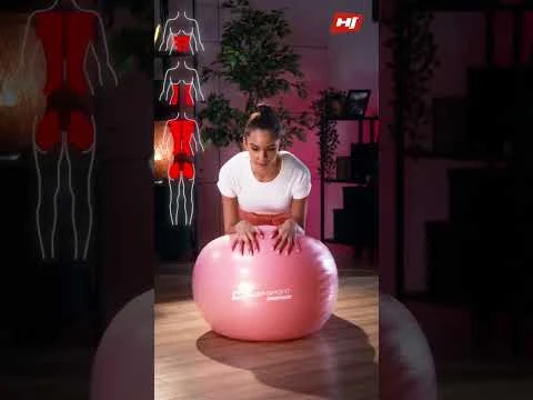 youtube video 1 Фітбол Hop-Sport 45см жовтий + насос 2020