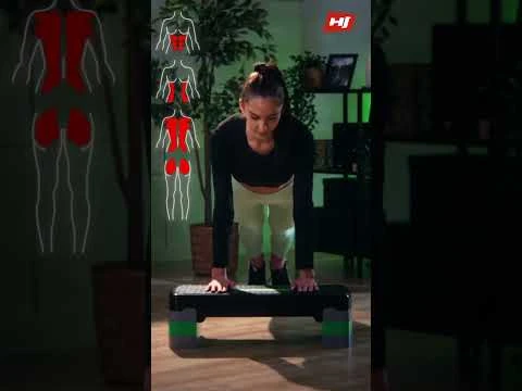 youtube video 1 Степ платформа Hop-Sport HS-PP033AS чорно-червона