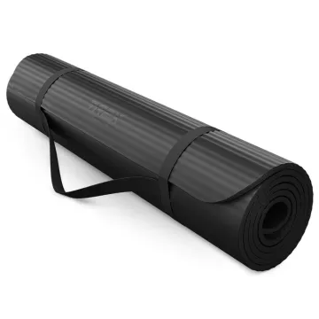 Коврик для йоги TX-019NGM NBR 1см 190х80 черный