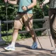 Image 4 for Трекинговые палки Outtec Alu телескопические 65-135см для скандинавской ходьбы золотистый
