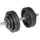 Image 10 for Гантеля металлическая Hop-Sport New 30кг с перчатками