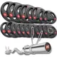 Image 1 for Набір олімпійський Hop-Sport PRO 175кг з W-подібним грифом