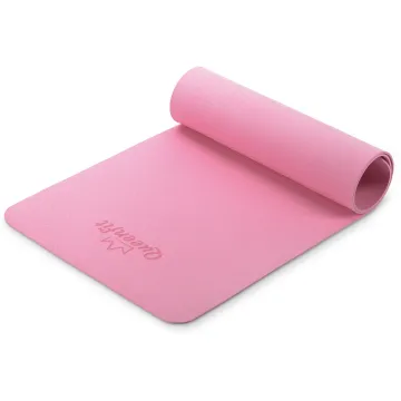 Коврик (мат) для фитнеса и йоги Queenfit Premium TPE 0,5см розовый РАСПРОДАЖА