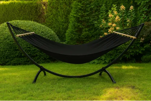 Гамак з каркасом Di Volio Rimini чорний