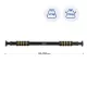 Image 10 for Турник раздвижной Gymtek 63-100см черно-желтый