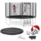 Image 14 for Батут Hop-Sport 12ft (366см) черно-синий с внешней сеткой