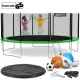 Image 2 for Батут Hop-Sport 16ft (488см) зеленый с внешней сеткой