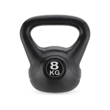 Гиря вінілова Gymtek 8кг чорний