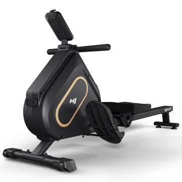 Гребний тренажер Hop-Sport HS-085R Bazel магнітний чорно-золотистий