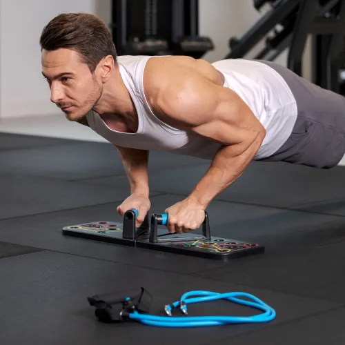 Доска для отжиманий с эспандерами Gymtek - тренировка без границ