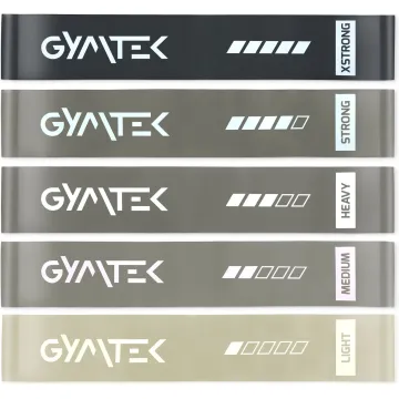 Набор резинок для фитнеса Gymtek 0,5-30кг серый