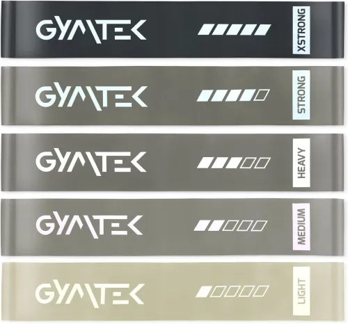 Набір резинок для фітнесу Gymtek 0,5-30кг сірий