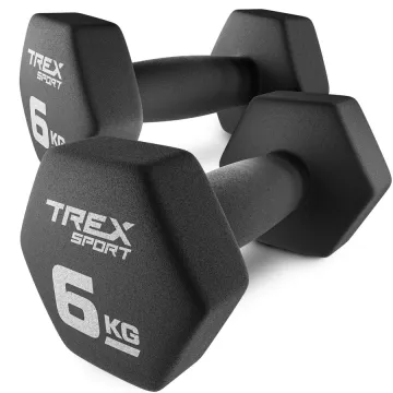 Гантели для фитнеса неопреновые TREX Sport TX-060VD 2x6кг