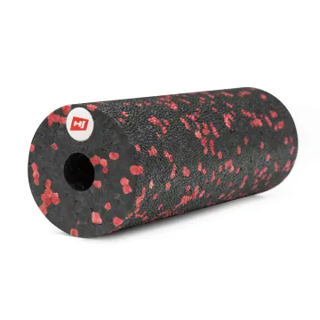 Мини массажный ролик (валик, роллер) Hop-Sport EPP 15см HS-P015YG черно-красный