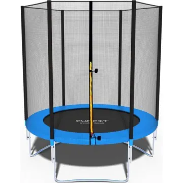 Батут Funfit 6ft (183см) синий с внешней сеткой