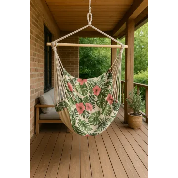 Бразильське крісло-гамак Jumi Garden з чохлом тропік