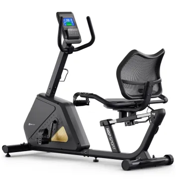 Горизонтальний велотренажер Hop-Sport HS-4500L Arkil чорно-золотистий
