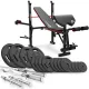 Image 1 for Набор Hop-Sport Strong 106кг со скамьей HS-1055
