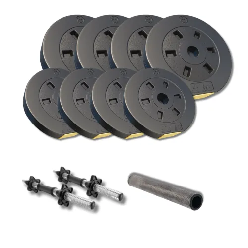 Набор гантели-штанга 2в1 Besport PowerPro 32кг с переходником