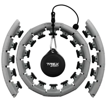 Хулахуп Trex Sport TX-010CHH масажний з обважнювачем сірий Хулахуп Trex Sport TX-010CHH масажний з обважнювачем сірий