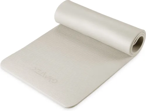 Килимок (мат) для фітнесу та йоги Gymtek NBR 1,5см світло-сірий