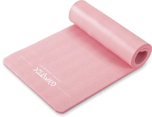 Килимок (мат) для йоги та фітнесу Gymtek NBR 1см рожевий