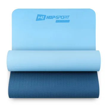 Коврик для фитнеса Hop-Sport TPE 0,6см HS-T006GM сине-голубой