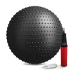 Фітбол масажний Hop-Sport 65см чорний + насос