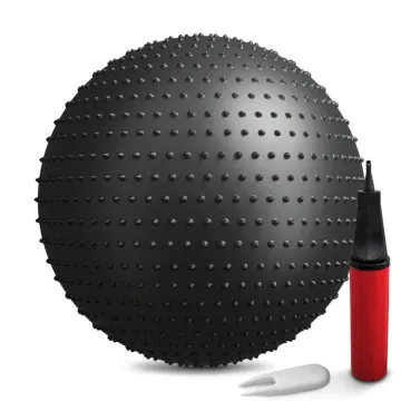 Фітбол масажний Hop-Sport 65см чорний + насос