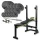 Image 1 for Набір Besport PowerPro 89кг з прямим грифом та лавою WB-003