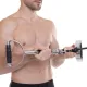 Image 7 for Ручка для верхньої тяги York Fitness 60см з паралельним хватом вигнута з гумовими рукоятками, хром